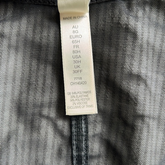 Gossard Superboost Deep V Black Bra - Picture 7 of 9